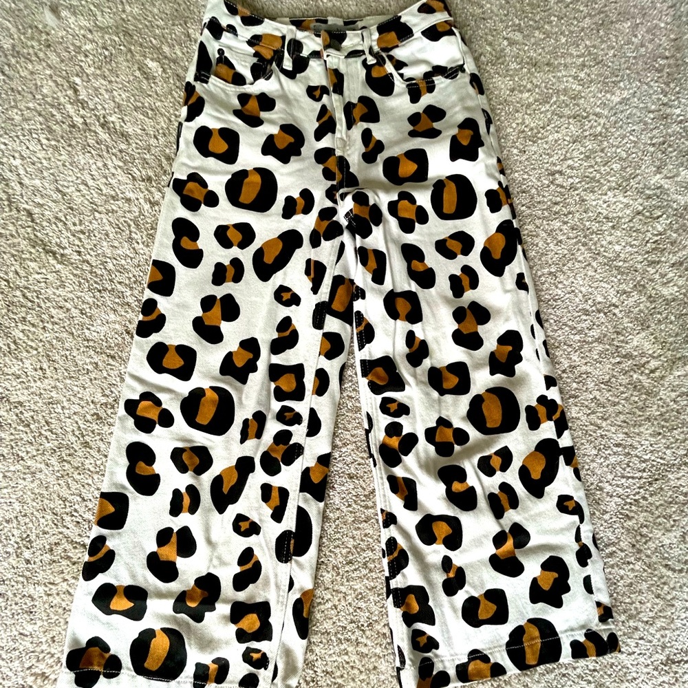 Cheetah flare Jean/pants